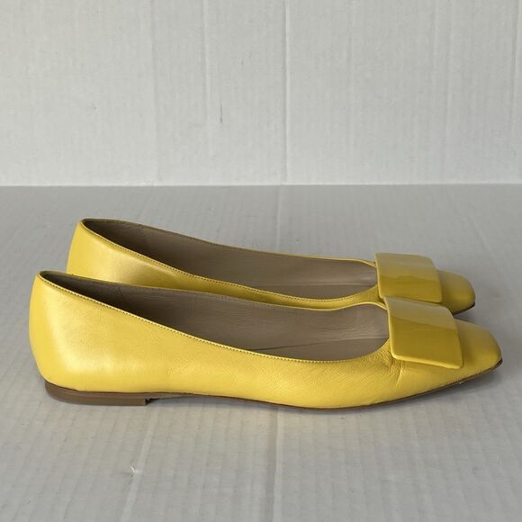 Bells & Becks Womens The Emma Yellow Square Toe Ballet Flats Slip On Casual 40.5 - Picture 4 of 16